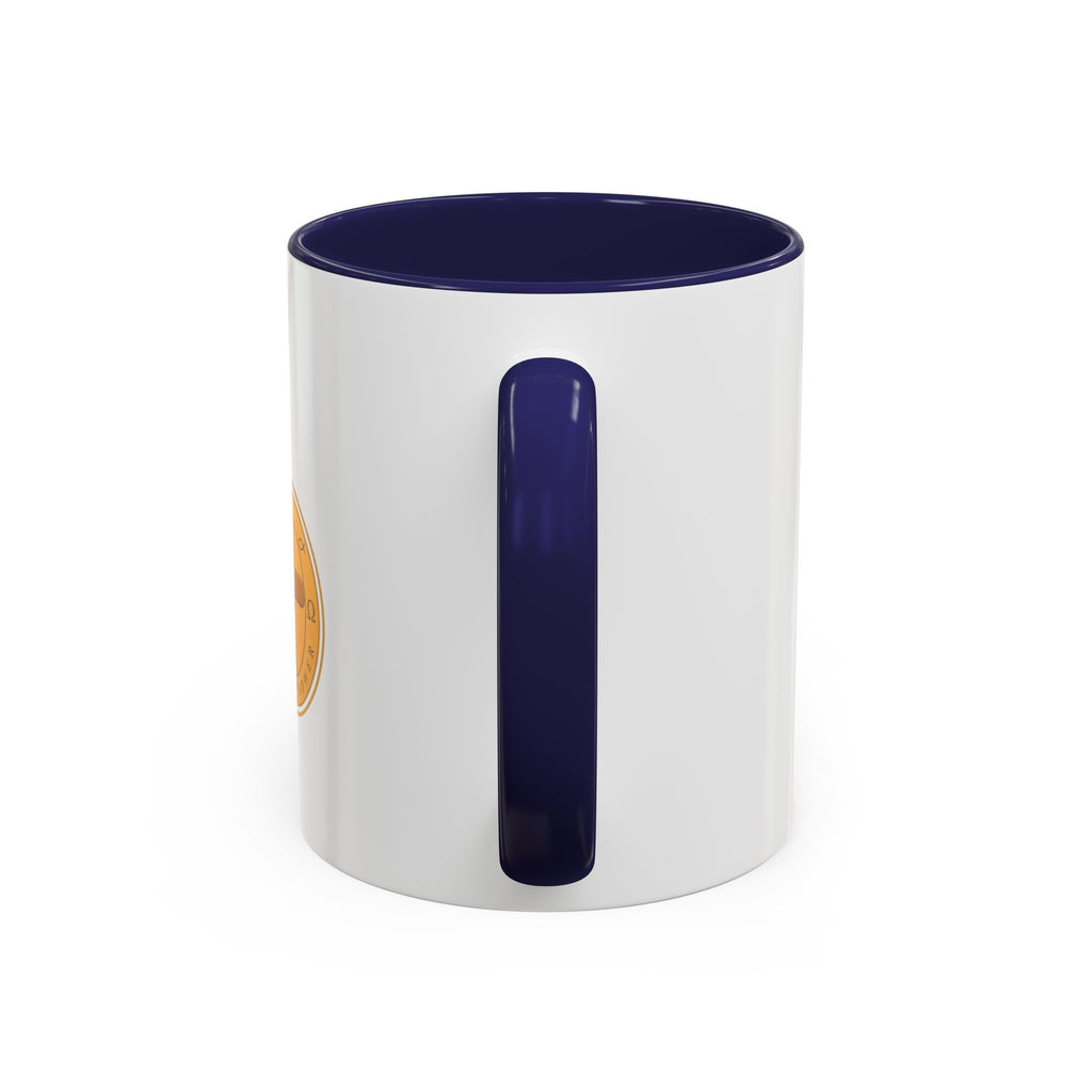 Christliche Kaffeetasse mit Kerzenmotiv - Goldenes Kreuz